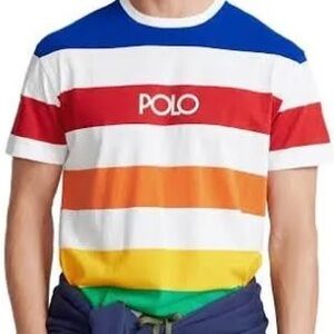 Polo Ralph Lauren Rainbow Stripe POLO Tee Shirt